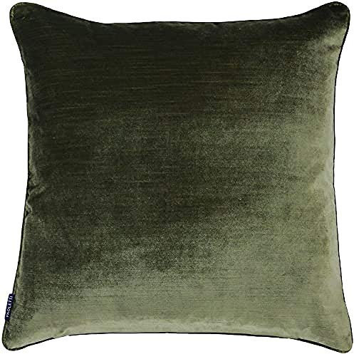 Paoletti Luxe Velvet 55X55 C/CASE Olive, Polyester, 55x55cm