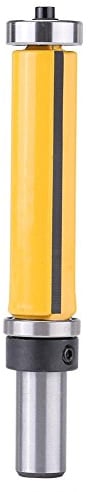 Walfront 1/2 Shank Straight Router Bit Holzbearbeitung Flush Trim Router Bit Tool 2-1/2 L x 3/4''Dia mit langem Cutter, Top und Bottom Bearing