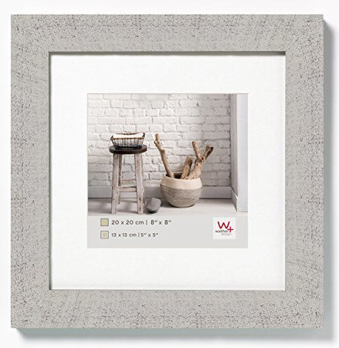 walther design Bilderrahmen hellgrau 20 x 20 cm Home Holzrahmen HO220X