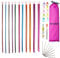 Häkelnadel-Set, 11 Größen aus Aluminium, tunesisch-afghanisches Stricknadel-Set mit Aufbewahrungstasche, inklusive Stichmarker, große Öse, stumpfe Augennadeln, Maßband, für Anfänger, Heimgebrauch