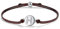 J.Endéar Kordelarmband mit Buchstabe H für Damen Silber 925, Zirkonia Armband Mädchen, Verstellbares Armband Jungen Schmuck