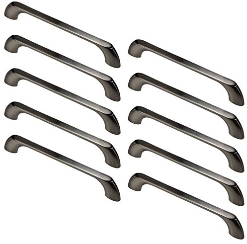 Gedotec Design Schubladengriff 160 mm Möbelgriff Edelstahl matt - BRUNT | Türgriff für Küchen-Schrank - Möbel & Schranktür | Kommoden-Griff Metall | 10 Stück - Bogengriff Schublade mit Schrauben