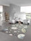 Teppich-Traum Kinderteppich Weltraum Lernteppich mit Sternen und Planeten in Pastell grau Größe 200 x 290 cm