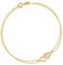Maverton Herz Damen Armband 585 Gold - mit Herzen + personalisierte Geschenkbox mit Gravur - Weihnachtsgeschenke - Geschenk für Frauen - Länge: 17-20 cm - 14 Karat
