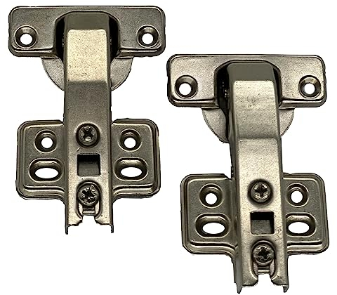 [2 pièces] Charnière d'armoire Charnière à 180 degrés Charnière à 90 degrés Porte d'angle d'armoire à fermeture douce [4 trous]