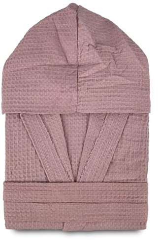 Nada Home Accappatoio Nido d’Ape Unisex Uomo Donna con Cappuccio – 100% Cotone Ultra Assorbente