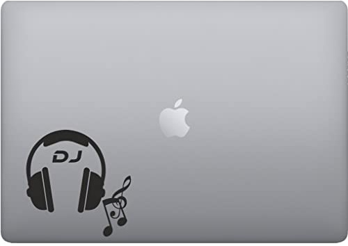 DualColorStampe Aufkleber DJ Konsole Musik Zubehör für PC Auto Tuning Sticker Lustige Sticker Decal - Vinyl Farbe wählbar Artikelnummer P0069 (schwarz)