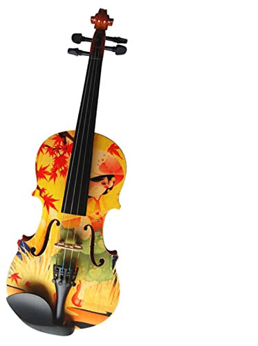 Violine Musikinstrumente 4/4 Größe Fall Buntes Kleines Schüler Handgefertigter Geige