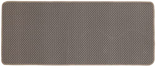 Casatessile Alfombra de Cocina Antideslizante y Lavable de 50 cm de Ancho. GRECEE - Beige, 80 cm.