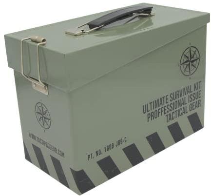 Tin Storage Box, Lunch Box & bedroom accessories. Cool Survival tin military style lunchbox, treasure snack & stash box. Neatly store bits & bobs. Great novelty gifts for men women & kids of all ages