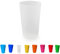 50 Gobelets Réutilisables et Recyclables 30cl - Plastique Polypropylène Rigide - divers coloris - (Givrée)