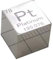 1 Stück 10 x 10 x 10 mm Metallic Platin Periodensystem Würfel Pt 99,95% reines Platin Würfel Wunderbare Element Kollektion Handwerk