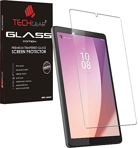 TECHGEAR GLASS Edition Screen Protector fits Lenovo Tab M8 4th Gen 2023 (8.0) TB300, Genuine Tempered Glass Screen Protector [9H Toughness] [HD Clarity] [Scratch-Resistant] [No-Bubble]