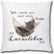 TRIOSK Kissen mit Katze Katzenmotiv Luxusleben Spruch lustig Ich arbeite hart Geschenk für Katzenliebhaber Frauen Freundin Dekokissen 40x40