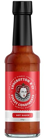 Longbottom & Co. Hot Sauce, 150ml Bottle, Made with Real Tomatoes, Red Pepper, Onion, Scotch Bonnet Chilli, & Celery, Vegan and Gluten-Free (Pack of 1)