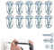 10 Stück Spreizdübel, [M4*20] Hohlraumdübel Metall Aus Hochwertigem Kohlenstoffstahl,Petal Nuts Expansion Nut Thins Fixings Dowels with Screws Assembly (4×20,10 Stück)
