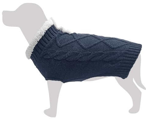 Arquivet Blauer Hundepullover 'Aneto' L, 35 cm, Kaltschutz, Hundepullover