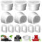 Filtre Fontaine Eau Chat, Lot de 6 Filtre au Charbon de Rechange pour Fontaine à Eau pour Animaux 7,5L/3,7L/1,8L en Céramique Avalon et Pagoda, Préfiltres en Mousse et Filtre à Carbone pour Fountain