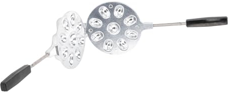 gernie Walnuss-Keksformen aus Aluminiumlegierung, 2 Stück, Vielseitiger Nusskuchen-Maker, Einfach zu Bedienen, Einzigartiges Walnuss-förmiges Design, Praktisch für Gasherde