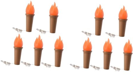 Alipis 10pcs Led Flame Cork Lights Battery-Powered Bottle Lights for Romantic Unique Wine Bottle Stopper Design for Weddings Festivals