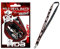 Angel-Berger Wild Devil Baits Fishing Lanyard mit Massband Schlüselband mit Measure Scale Umhängeband mit Karabiner