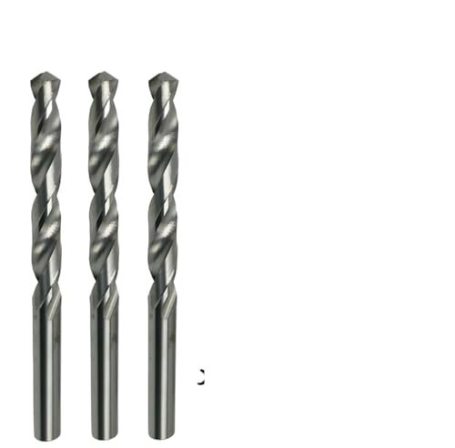Juego de 3 brocas de carburo sólido de 5 mm a 9 mm x 80 mm de largo total, vástago redondo brillante, broca helicoidal de ranura en espiral for metal(5.5mm 3pc)