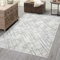 carpet city Teppich Wohnzimmer - Grau - 160x230 cm - Klassisch Modern - Vintage-Optik, Meliert, Used-Look - Teppiche Kurzflor Schlafzimmer, Esszimmer