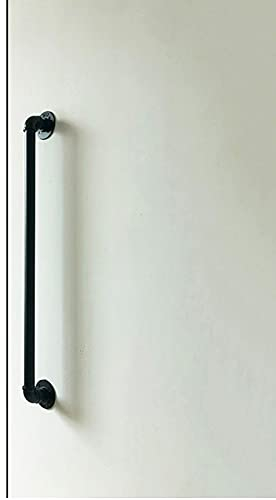 Ersatzteile für Holztürgriffe für Garagen, Schuppen, Scheunentore, Griffe innen/außen, schwarz (Größe: 1200 mm)