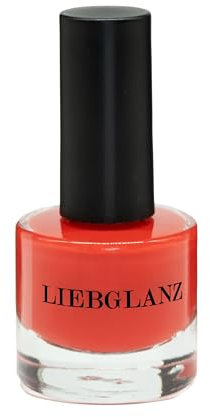 Liebglanz, Veganer Nagellack, Coral, 100% Vegan, Schadstoffarm und Tierversuchsfrei, Made in Germany, 8ml