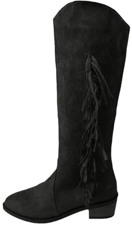 Stivali alti neri da donna stivali alti al ginocchio tacco basso tacco sottile polpaccio stivali alti al ginocchio da donna tacco alto alla coscia piattaforma sopra stivali da donna stivali alti al