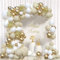 Weißgold Luftballon Girlande Kit, 97 Stück Weißsand Gold Ballon Girlande mit Luftballons Beige Ballons Konfetti Gold für Boho Hochzeit Deko Geburtstagsdeko Babyparty Baby Shower Verlobung Party