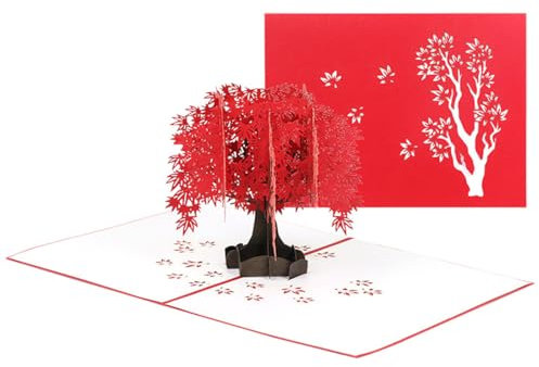 Carta pop-up in acero giapponese, Biglietti pop-up 3D, biglietto di compleanno pop-up, biglietto di compleanno pop-up, biglietto di auguri di matrimonio pieghevole, per Moglie Marito Fidanzata Madre