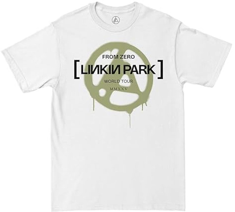 Linkin Park from Zero Official Merch Olive Spray Tee Maglietta Zero Official Merch Olive Spray Unisex - Adulto