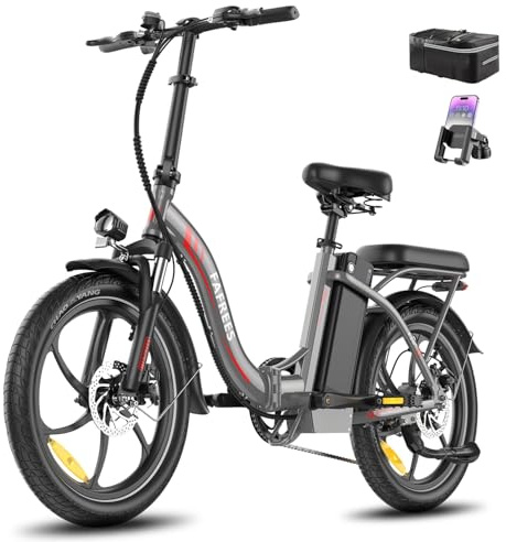Fafrees F20+ E Bike Klapprad 20 * 3.0 Zoll, 250W 25km/h, 20Ah Akku | Ebike Herren Elektrofahrrad Reichweite 75-150km, E-bike Damen Fatbike 7S, Pedelec faltrad Lagergewicht 140 KG