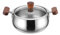 Pentole in acciaio inox con coperchio in vetro manico resistente al calore pentole per zuppa fondo antiaderente pentole per latte strumento da cucina