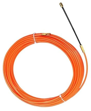 Electrical Cable Puller Wire Guide, Cable Puller Fish Tape 5-30M Orange for Electrical Wires Feeding Cables in Conduit Ducting Trunking(30M)