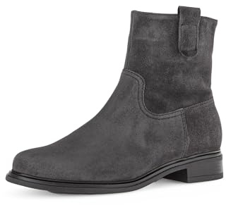 Gabor Damen Chelsea Boots, Frauen Stiefeletten,uebergangsstiefel,Schlupfstiefel,flach,Stiefel,Bootee,Booties,Dark-Grey(Flausch),41 EU / 7.5 UK