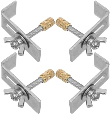 DECOMELODY Set Supporto per Lavabo Sottotop in Rame e Ferro Design Elegante, Clip di Montaggio Resistenti e Durevoli per Lavelli da Cucina e Bagno Colore Casuale
