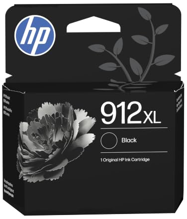 HP 912XL Schwarz Original Druckerpatrone, hohe Reichweite | Tinte für HP Officejet 8010, 8010e, HP OfficeJet Pro 8020, 8020e, ~720 Seiten (3YL84AE)