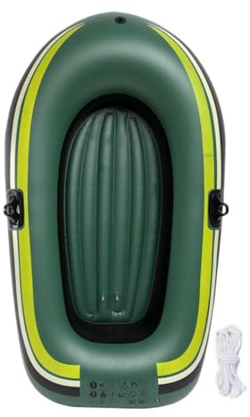 Schlauchboot | 1 Person verdickt rutschfest | kleines aufblasbares Boot Angeln Floß | Verbesserte Stabilität Design für Pool Fluss Teich Dock Outdoor Sommer Schwimmen Bräunen Kajak Bootfahren