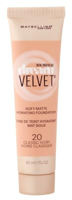 Maybelline New York Dream Velvet Soft Matte Foundation 30ml - 20 Classic Ivory