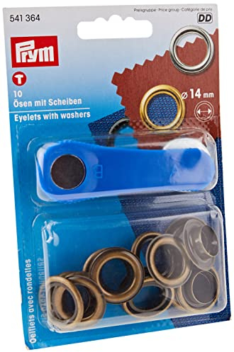 Prym Pym Old Brass (14 mm) Eyelet et rondelles - 1 pièce