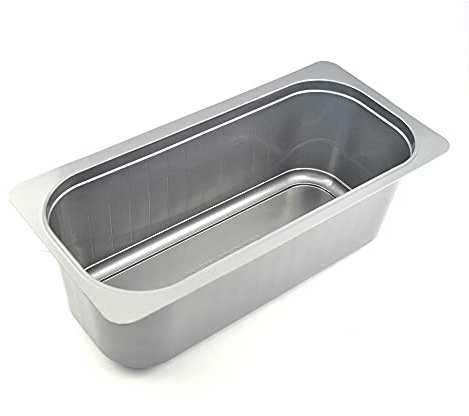 Lot de 25 bacs à glace en plastique 4750 Gris Ice Crème Grey Tube 4750 Havy 16,5 x 34 cm