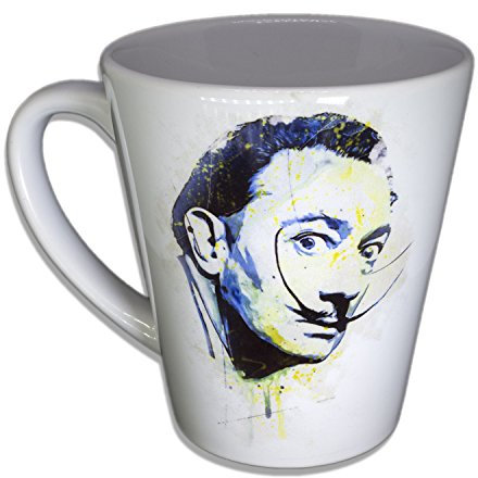 Dali - Unikat Handarbeit Designer Tasse aus brillanten Porzellan - Tasse, Becher, Kaffeetasse, Teetasse Keramik Tasse, 330ml, Geschenk für Freunde
