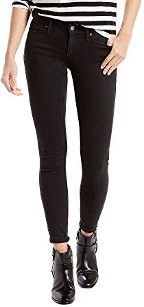 Levi's jeans Damen, Schwarz - Soft Black, 26W / 28L