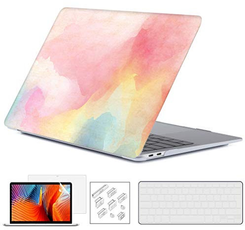 RYGOU Funda Dura Old MacBook Pro 13 Pulgadas con CD-ROM con Cubierta de Teclado Pantalla Shell Modelo:A1278 (Versión 2012/2011/2010/2009/2008)