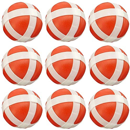 Land-Haus-Shop 9 Stück Ersatzbälle (Klett) Klettscheibe Soft Dart Wurfspiel Zielscheibe und andere Klett Spiele