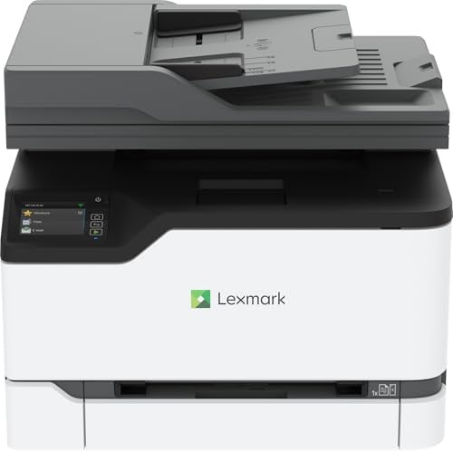 Lexmark CX431adw Color All-in-One Printer with Touchscreen, Multifunction Laser -for Office, Wireless, Mobile Ready & Duplex Printing (Print, Copy, Scan, Analog Fax (4-Series)(40N9370)