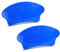 2 x Spielkartenhalter, freihändige Spielkarten-Aufbewahrungsbox, blauer Kunststoff, fächerförmiger Kartenhalter.