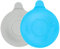 Bouchon de Vidange pour baignoire, douche, évier de cuisine et lavabo de salle de bain, Bouchon d'évier amovible, empêche l'eau de s'écouler, Ø 13 cm, pour trous d'écoulement jusqu'à 90mm, gris + bleu